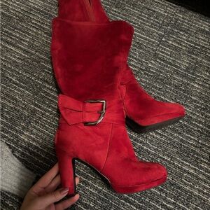 Just fab Red Heeled Boots
